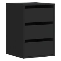 Flint Wooden Chest Of 3 Drawers In Black