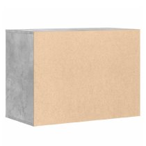 Fontana Wooden Chest Of 3 Drawers In Concrete Grey