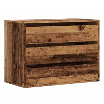 Fontana Wooden Chest Of 3 Drawers In Brown Oak