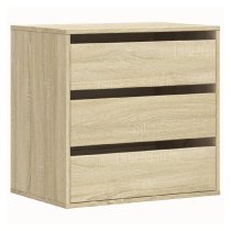 Amarillo Wooden Chest OF 3 Drawers In Sonoma Oak