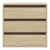 Amarillo Wooden Chest OF 3 Drawers In Sonoma Oak