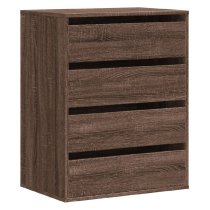 Amarillo Wooden Chest OF 4 Drawers In Dark Brown Oak