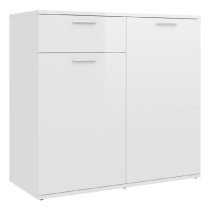 Calhoun High Gloss Sideboard With 2 Doors 1 Drawer In White