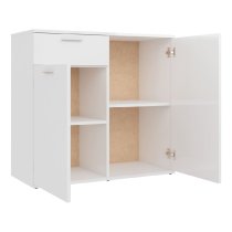 Calhoun High Gloss Sideboard With 2 Doors 1 Drawer In White