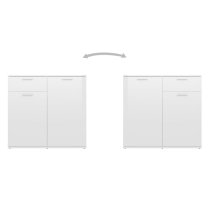 Calhoun High Gloss Sideboard With 2 Doors 1 Drawer In White