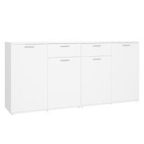 Calhoun Wooden Sideboard With 4 Doors 2 Drawers In White