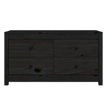 Abilene Wooden Chest Of 4 Drawers In Black