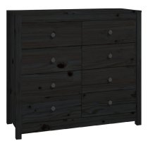 Abilene Wooden Chest Of 8 Drawers In Black