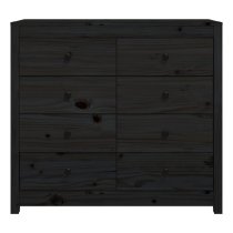 Abilene Wooden Chest Of 8 Drawers In Black