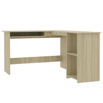 Aberdeen Wooden Laptop Desk Corner In Sonoma Oak