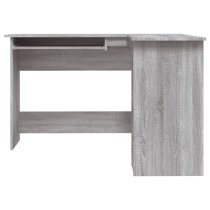 Aberdeen Wooden Laptop Desk Corner In Grey Sonoma