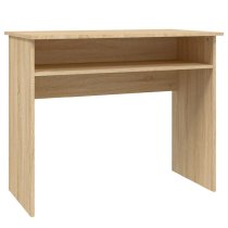 Angleton Wooden Laptop Desk With 1 Shelf In Sonoma Oak