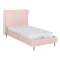 Ashburton Velvet Single Bed In Pink