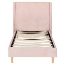 Ashburton Velvet Single Bed In Pink