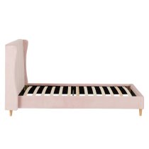 Ashburton Velvet Single Bed In Pink