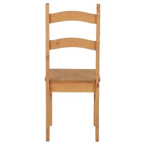 Baraboo Oak Wooden Dining Chairs In Pair