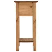 Central Wooden Console Table With 1 Drawer In Oak