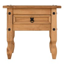 Central Wooden Lamp Table With 1 Drawer In Oak