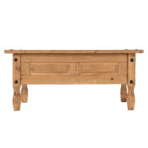 Central Wooden Coffee Table With 1 Drawer In Oak