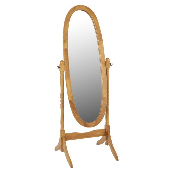 Corrie Cheval Mirror Tall In Antique Pine Frame