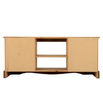 Central Wooden TV Stand With 2 Doors 1 Shelf In Oak