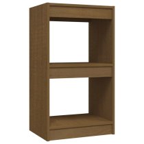 Jupiter Wooden Bookcase With 2 Compartments In Honey Brown