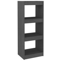 Jupiter Wooden Bookcase With 3 Compartments In Grey