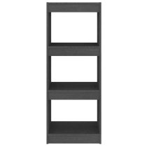 Jupiter Wooden Bookcase With 3 Compartments In Grey