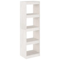 Jupiter Wooden Bookcase With 4 Compartments In White