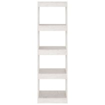 Jupiter Wooden Bookcase With 4 Compartments In White