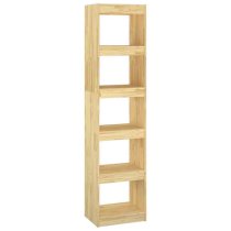 Jupiter Wooden Bookcase With 5 Compartments In Natural