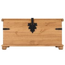 Central Wooden Blanket Box With 1 Door In Oak