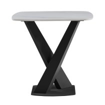 Amaari Sintered Stone Lamp Table With Anthracite Base