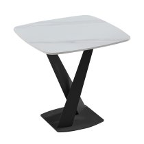 Amaari Sintered Stone Lamp Table With Anthracite Base