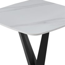 Amaari Sintered Stone Lamp Table With Anthracite Base