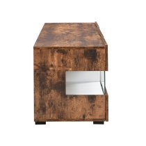 Kirsten Wooden TV Stand In Rustic Oak With LED Lighting