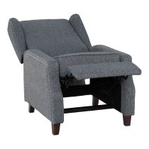 Katy Fabric Recliner Armchair In Blue