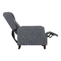 Katy Fabric Recliner Armchair In Blue