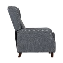 Katy Fabric Recliner Armchair In Blue