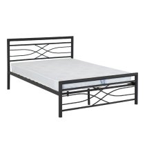 Kira Metal King Size Bed In Black