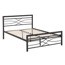 Kira Metal King Size Bed In Black