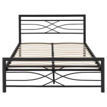 Kira Metal King Size Bed In Black