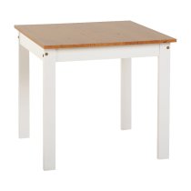 Ladkro Wooden Dining Table With 2 Chairs In White And Oak