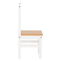 Ladkro Wooden Dining Table With 2 Chairs In White And Oak