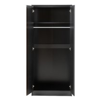 Mcgowen Wooden Furniture Set With 2 Door Wardrobe In Black