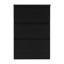 Mcgowen Wooden Furniture Set With 2 Door Wardrobe In Black