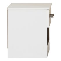 Pana Wooden Bedside Cabinet With 1 Drawer In White