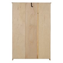 Pavia Wooden Wardrobe With 3 Doors In Natural Wax