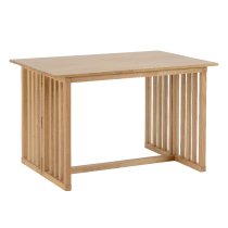 Radstock Foldaway Wooden Dining Table With 2 Oak Stools