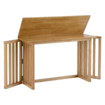 Radstock Foldaway Wooden Dining Table With 4 Oak Stools